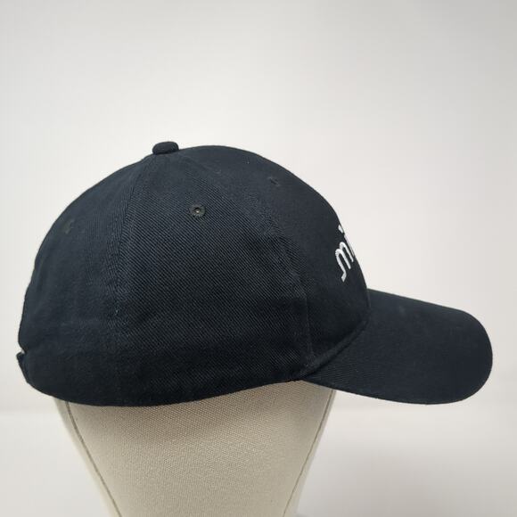 Micron Slideback Baseball Cap Black One Size Adjustable Embroidered Promo Shop - Picture 5 of 10